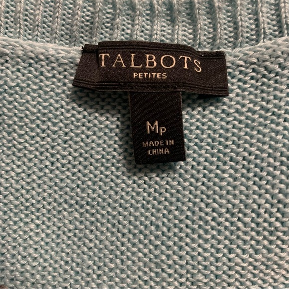 Talbots Soft Linen Light Turquoise Shell MP - Picture 2 of 5